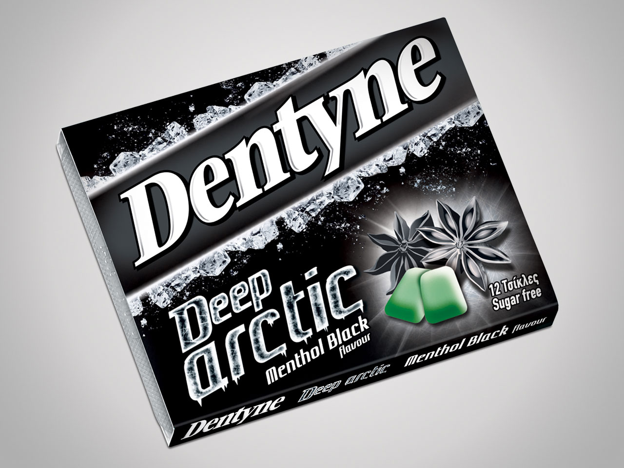 Dentyne Deep Arctic menthol black flavour
